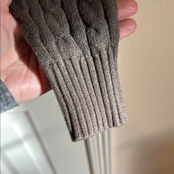 Alter'd State women's cable Knit Cropped Sweater - olive green, size M - Picture 7 of 10